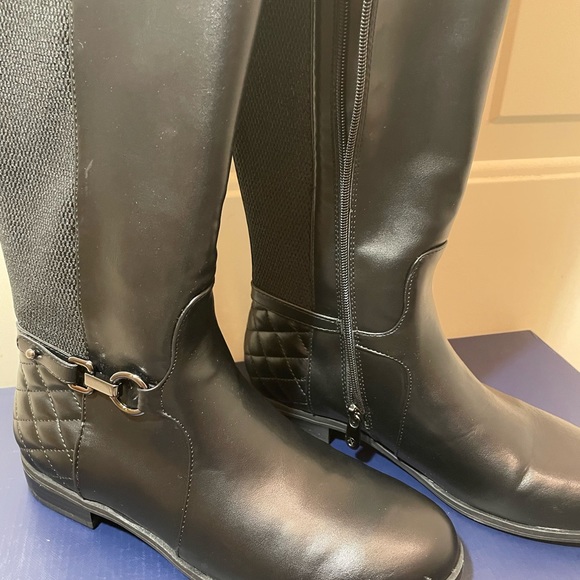 Adrienne Vittadini Shoes - Adrienne Vittadini NWT Black Keven Riding Boot, Size 8